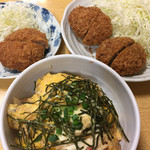 亀有メンチ - たまかけ丼とメンチたち