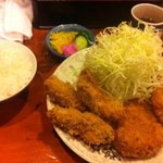 とんかつ かつ壱 - かき、ひれ定食