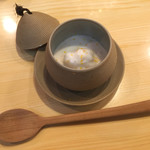 太平寿し - 真河豚の白子の蒸し寿司