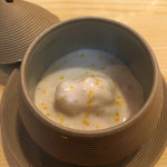 太平寿し - 真河豚の白子の蒸し寿司