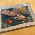 平目のエンガワ、赤西貝、ナメラ、他1種