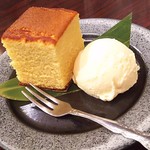 九州ダイニング さくらみち - 長崎カステラバニラアイス添え
