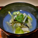 富小路 やま岸 - 蛤の沢煮椀