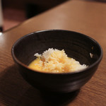 焼肉龍音 - 〆は焼きすきの旨味が入った卵でTKG☆