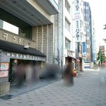 うさぎや - 外観風景。右側の方はJR御徒町・上野駅。東京メトロ仲御徒町駅・上野広小路駅。都営上野御徒町駅。