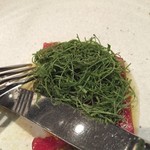 TETSUYA'S RESTAURANT - マグロ。緑のむにむには　Saltbush。