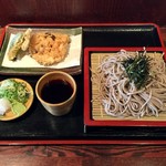 Sobajun - たこ天ざる蕎麦、1150円です。