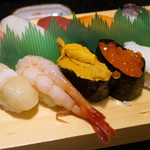 Misaki - 相棒の注文した”弁天岩寿司”１８００円（税別）