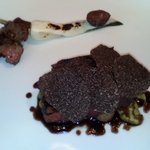 ル・ジュー・ドゥ・ラシエット  - 鹿児島県産コルベールのロースト　ソースサルミ