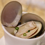 波へい - はまぐりのスパークリング蒸し