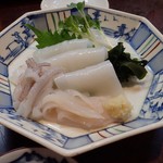大衆割烹　錨 - ヤリイカの刺身