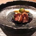 高須賀 - 7】京都の合鴨ロースト 九条ネギ ポルト酒とトリュフソース