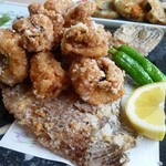 味処 大森 - かれい唐揚