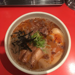 吉田製麺店 - えびラーメン！（トッピングしてます）