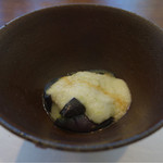 日本料理　香せり - 茄子のトロロ掛け
