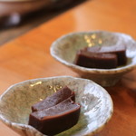 吉乃寿司 - 　デザートは水ようかん