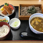 Ajiwai Soba Daimiu - ひれカツとカレー南蛮汁定食