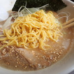 らぁめん 暁 - 麺アップ