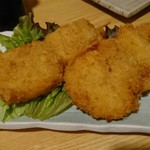 Robatayakiasahi - 串カツ。玉ねぎ豚肉×2。ジューシー。