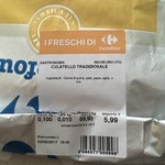 Ipermercato Carrefour - クラテッロ (100g 5.99EUR)