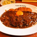 ヴァスコ・ダ・ガマ - かつカレー 生卵トッピング