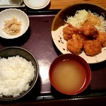 Hakata Motsunabe Yamaya - 鳥の唐揚げ明太風味定食