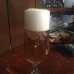 カリーライス山 - 生ビール（580円）