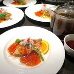 廣東料理 民生 - 白甘鯛の鱗揚げ　スイートチリソース