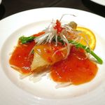 廣東料理 民生 - 白甘鯛の鱗揚げ　スイートチリソース