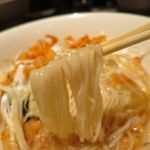 廣東料理 民生 - 桜えびたっぷり、春キャベツと春筍入り汁そば　