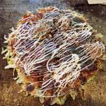 お好み焼 鉄板焼 徳川 - お好み焼 鉄板焼 徳川 福山東深津店（カキ入りお好み焼）