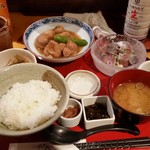 我飯 - ランチ「うるめ鰯刺と鶏の治部煮セット御膳 (980円)」