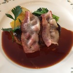 66616354 - ハンバーグステーキ　ベーコン添え