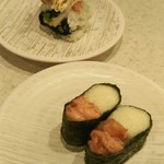 かっぱ寿司 - ネギトロ山芋、カリフォルニア巻き