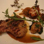 ル・ヴァンテール - サウスダウン種仔羊 骨付き背肉のグリエや肩肉のロティなど様々な部位を一皿に