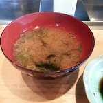 Gifu Hatsu Zushi - 味噌汁付きます