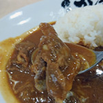 Orenokareshokudourin - 本日のおススメ・牛すじカレー（フリードリンク付き1,000円）