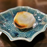 食堂 おがわ - お通し（カラスミ餅）