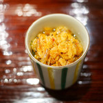 東麻布 天本 - 桜海老とアオサの茶碗蒸し