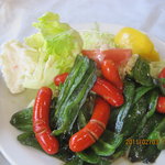 ふくみ - ピーマンとウィンナー炒め