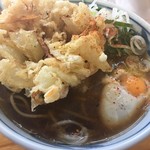 加賀 - かき揚げ玉子そば520円