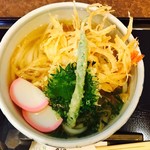 うどん館 藤丸 - えびゴボウかき揚げうどんの別角度より