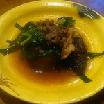 だいどこ やぶれ傘 - なすとニラと牛肉