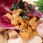 麺屋 六感堂 - 雲丹白湯つけ蕎麦（GW限定）