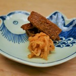 緒方 - 香の物（あちゃら漬け、筍）