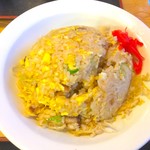 大勝軒〇秀 - ミニチャーハン 250円 上から