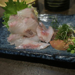 炭火焼酒亭ローリンストーン - 天然釣ソイ神経〆刺身（青森）