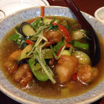 千代の追風 - 鶏と京野菜旨煮¥780