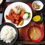 ひな鳥金子 - 一口揚げ定食