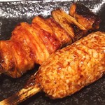 炭火串焼 初代バッジョ - つくね、ももねぎ間(タレ)
